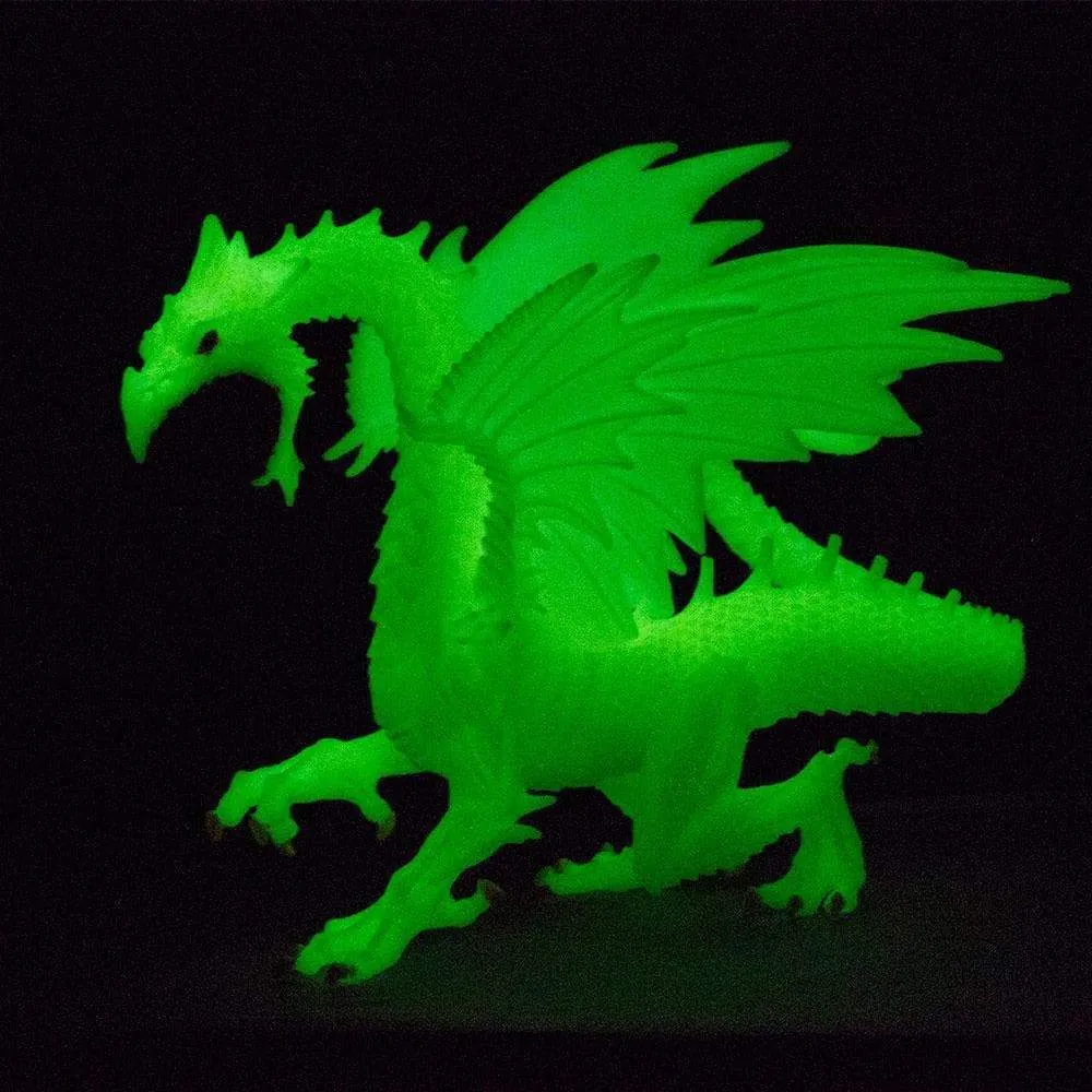 Glow In The Dark Snow Dragon Figurine