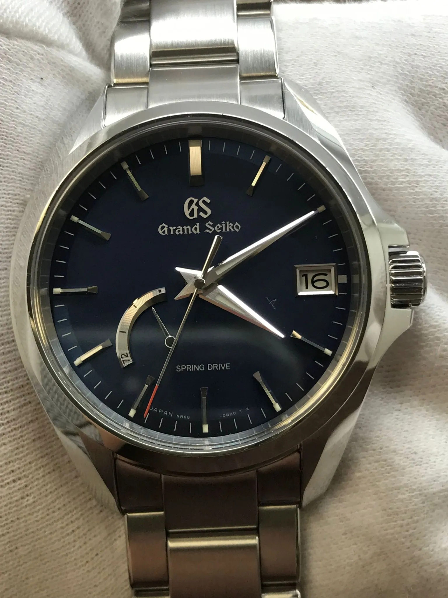 Grand Seiko Sport Rare SBGA275 Blue Dial Spring Drive Men's Watch