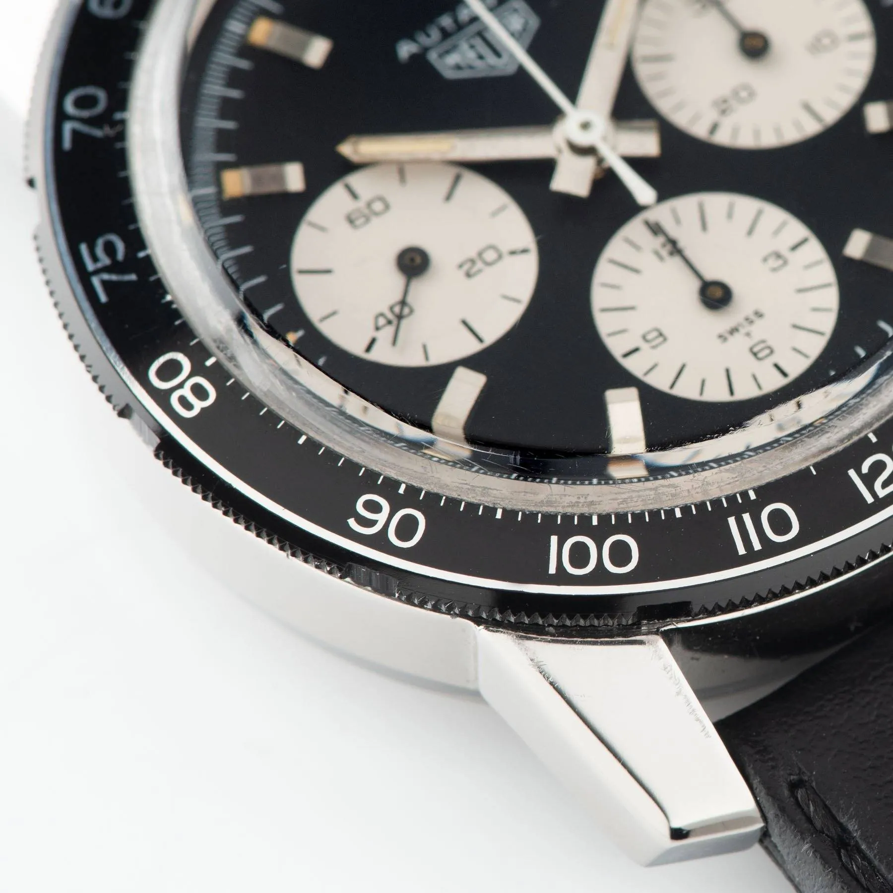 Heuer Autavia 2446C Tachymeter Black Dial