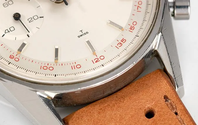 Heuer Carrera Ref 3647t Red Tachymeter