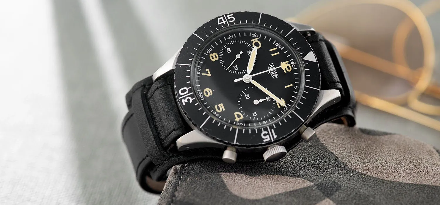 Heuer Chronograph Bundeswehr Issued Chrono 1550SG