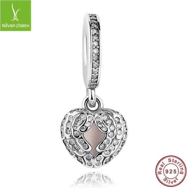 Hot Sale Genuine 100% 925 Sterling Silver Pendant Charm Dangle Fit Original pandora Bracelet Necklace Authentic Jewelry MUM Gift