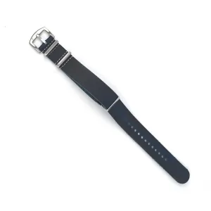 Leather Watch Strap Navy 22 MM