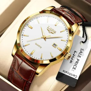 LIGE Luxury Quartz Men's Watch