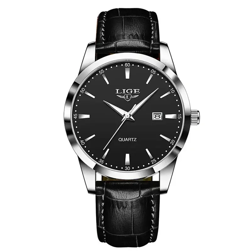 LIGE Luxury Quartz Men's Watch