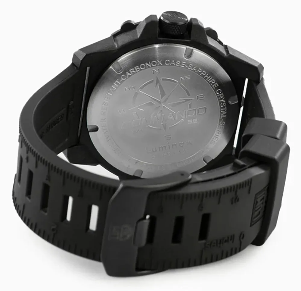 Luminox Commando Frogman CARBONOX Gray Dial Black Rubber Strap Date Divers Quartz Mens Watch XS.3301