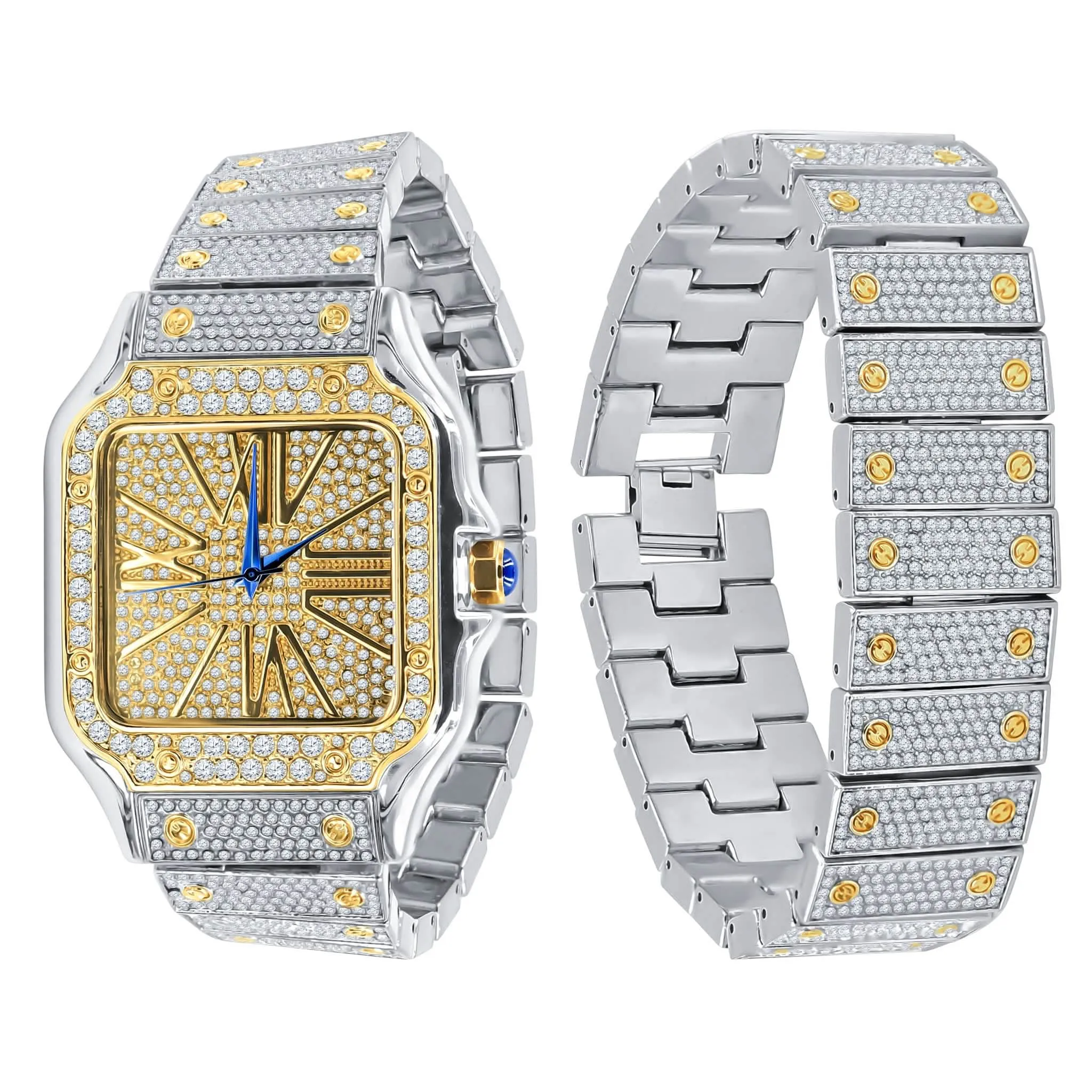 LUXURIOUS STAINLESS STEEL CRYSTAL WATCH COLLECTION