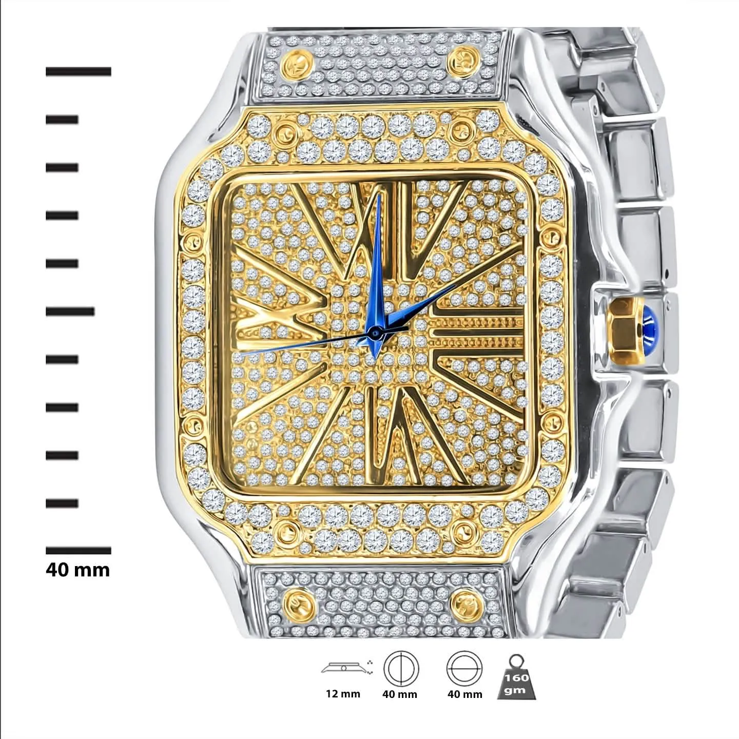 LUXURIOUS STAINLESS STEEL CRYSTAL WATCH COLLECTION