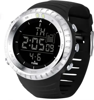 Men's Classic Digital Sport Watch Waterproof Fashion Wrist Watch with LED Screen Watch for Men