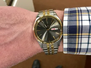 Men's Seiko Watch With Day And Date