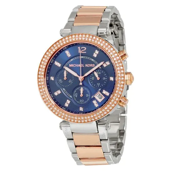 Michael Kors - Women’s Analog Stainless Steel Blue Dial 39mm Watch MK6141