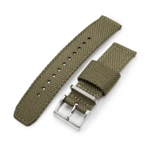 Military Green Premium Nylon Honeycomb Weave Quick release Watch Strap