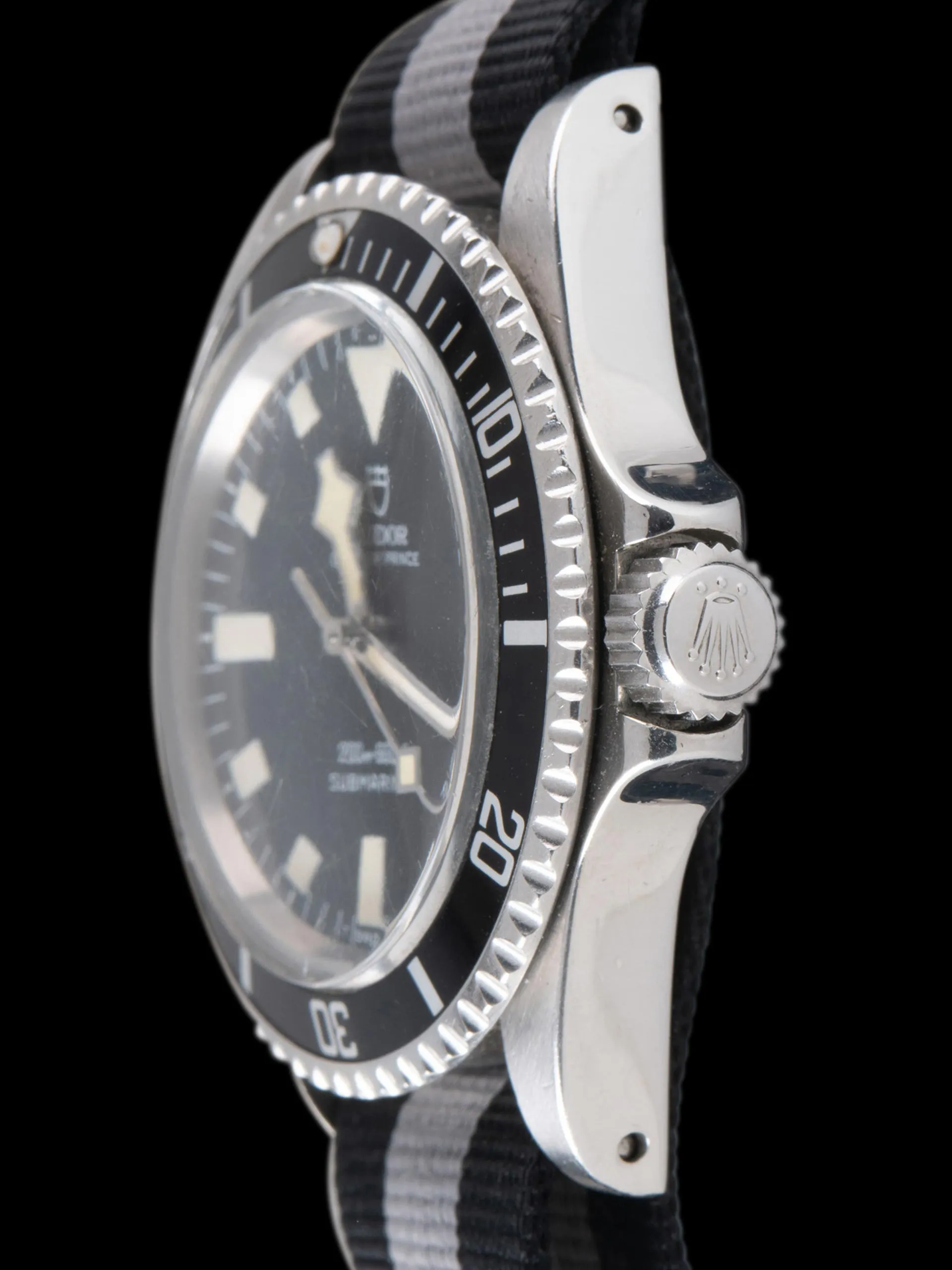 *Military Issued* 1980 Tudor Marine Nationale Snowflake Submariner (Ref. 94010) Black Dial