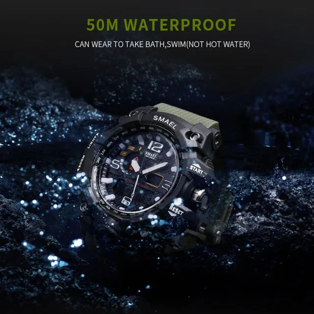 Military Watch 50m Waterproof LED