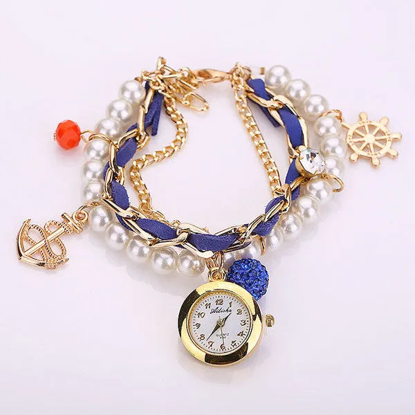 New Arrive Fashion Casual Anchor Bracelet Wristwatch Women Watch Relogios Feminino Ladies Watch