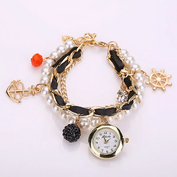 New Arrive Fashion Casual Anchor Bracelet Wristwatch Women Watch Relogios Feminino Ladies Watch