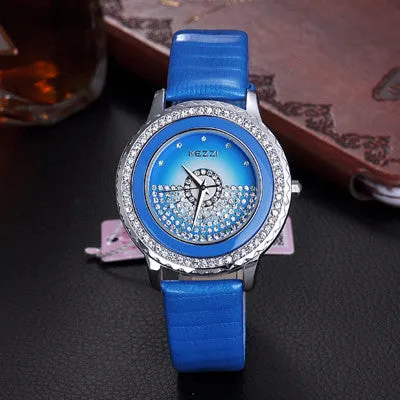 New Brand High Quality Japan Movement Watches For Women Leather Analog Diamond Watches Ladies Wristwatch Gift