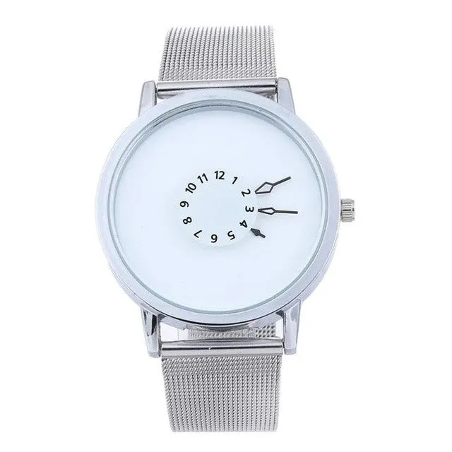 New Fashion Mesh Stainless Steel Quartz Wrist Watches