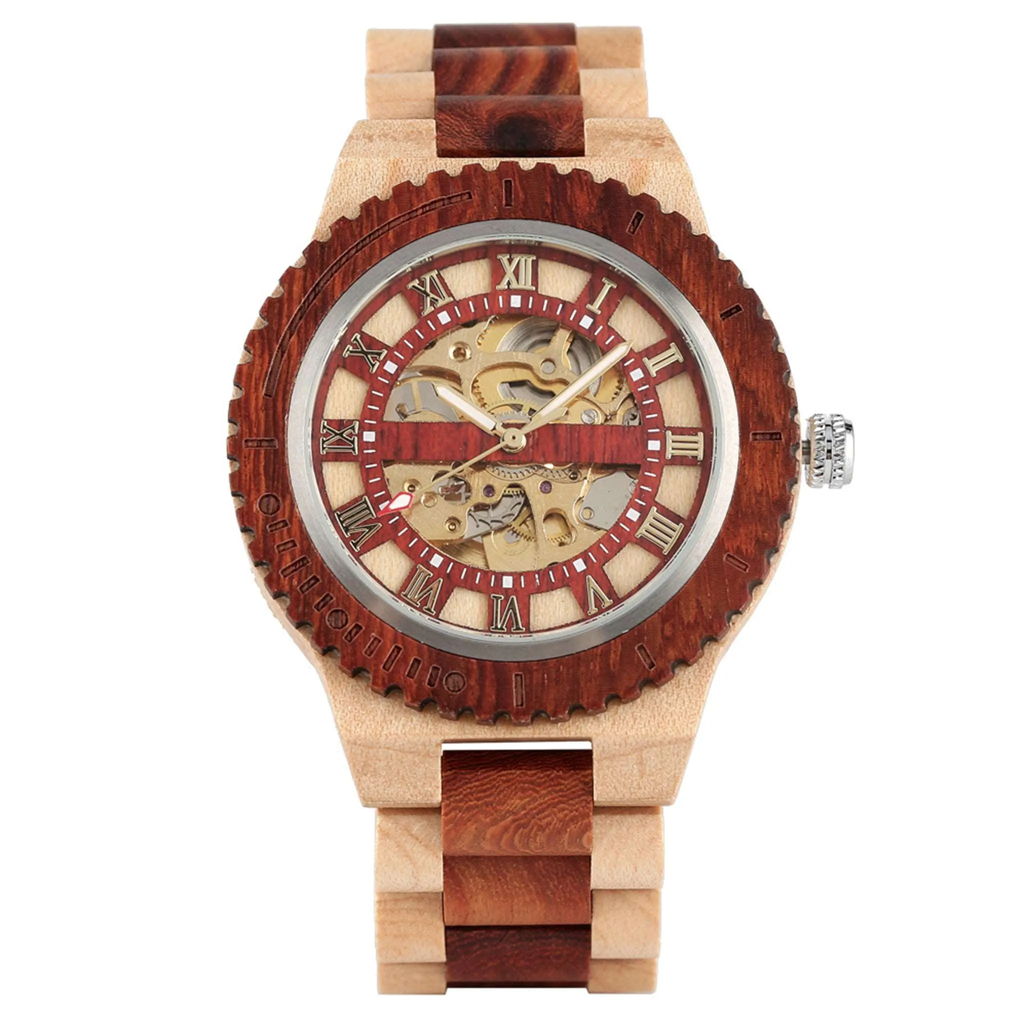 Odense-Wood Watch Men Automatic Mechanical Watch