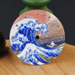 [Oil Painted] The Great Wave off Kanagawa Dial (No Date)