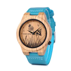 Opulent Woodland Wristwatch - Fashionable Wood Style