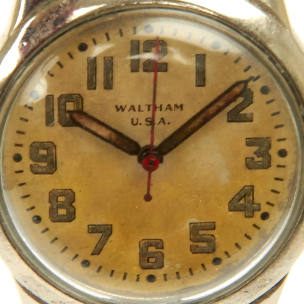 Original U.S. WWII Russian Lend Lease Program 17-Jewel Wrist Watch by Waltham - Fully Functional