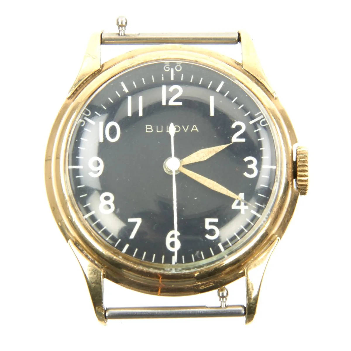 Original U.S. WWII Type A-11B USAAF Wrist Watch by Bulova - Rare Variation dated 1944-45