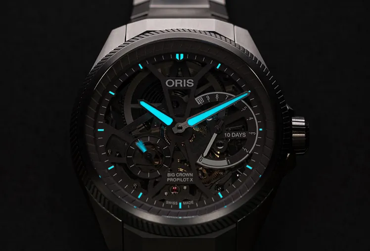 ORS Watch Big Crown ProPilot X Calibre 115 Skeleton Leather