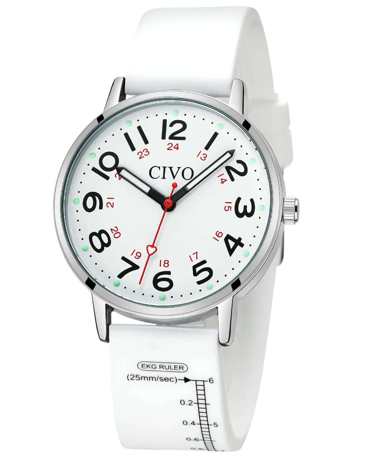 Quartz Women Watch | Rubber Band | CIVO 8144C