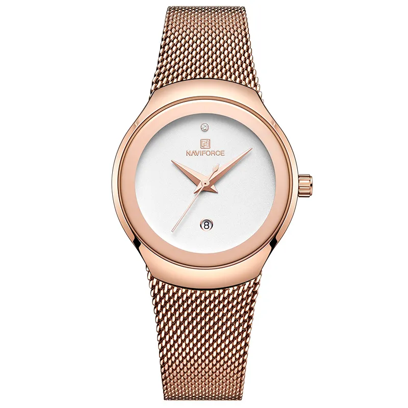 Relogio Feminino | Lady Stainless Steel Waterproof Wristwatch