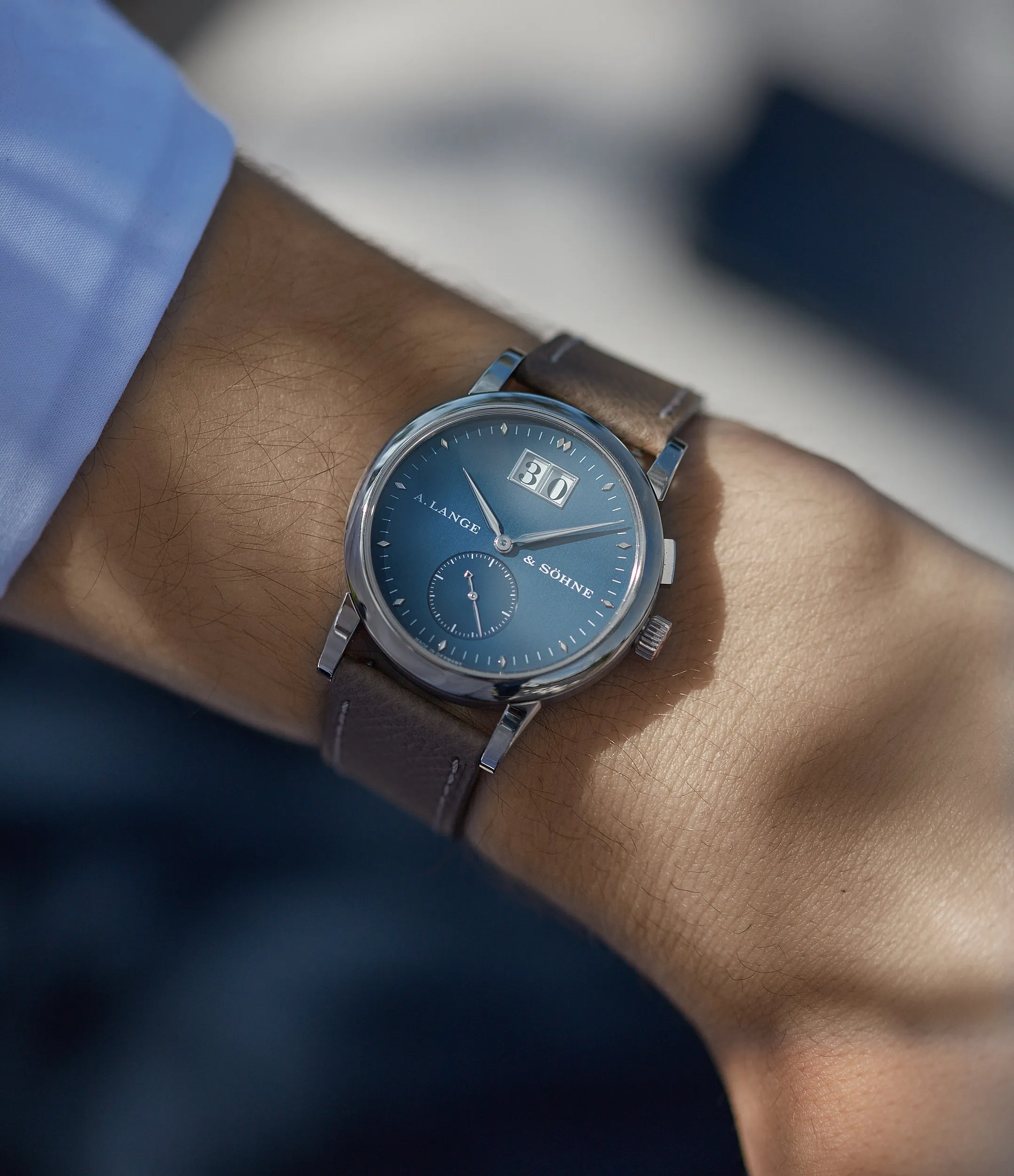 Saxonia | Blue Dial | White Gold