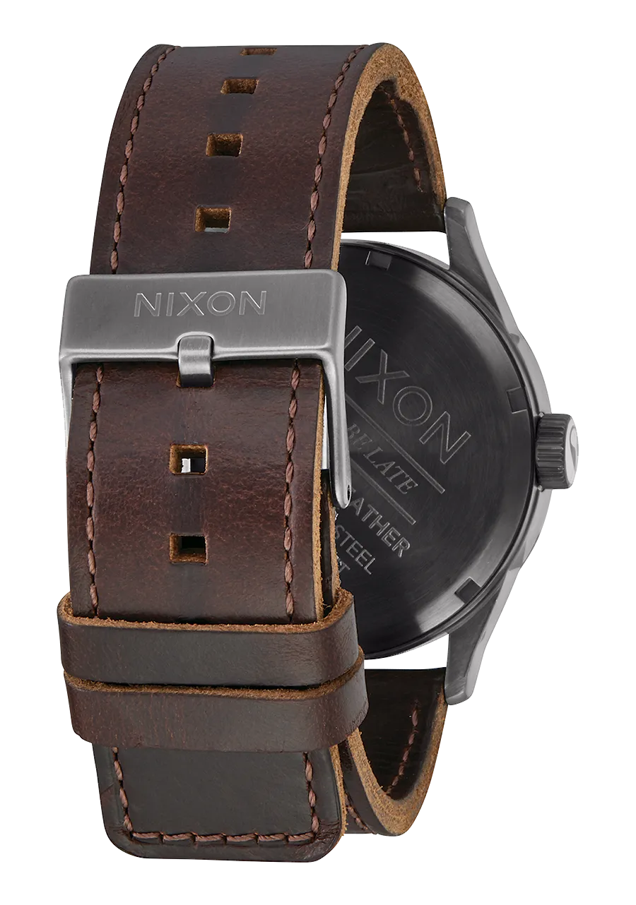 Sentry Leather - Gunmetal / Black / Dark Brown