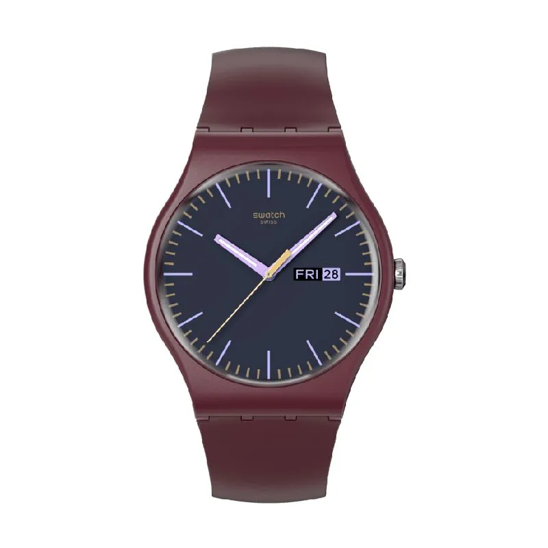 Swatch BURGUNDY BERRY Watch SO29R707