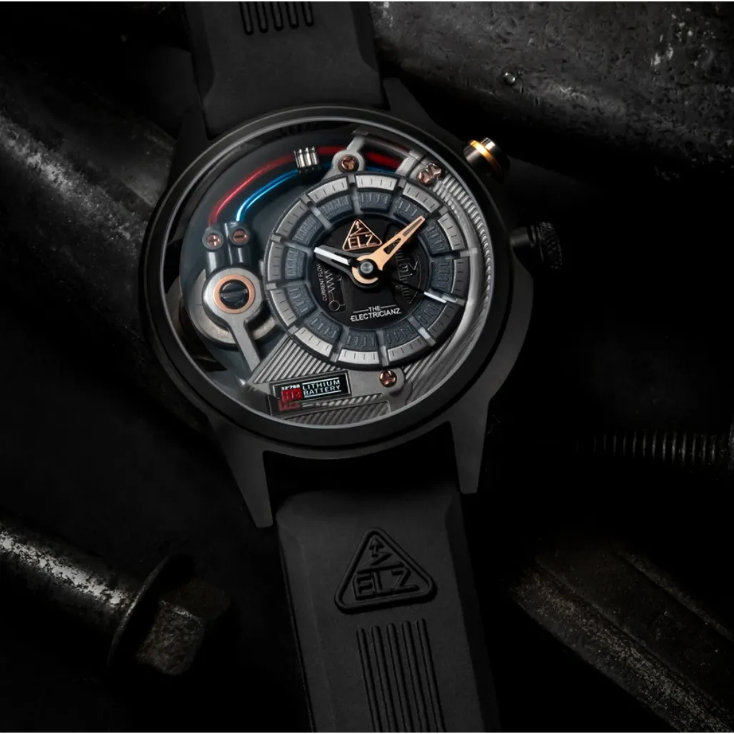 The ELECTRICIANZ Dark Z 45mm Black Rubber