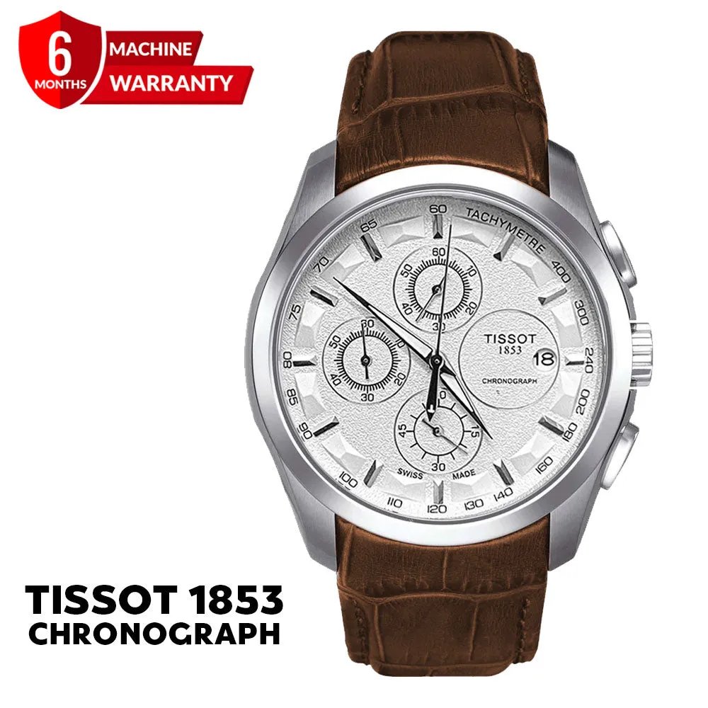 Tissot 1853 Chronograph Leather Strap Watch