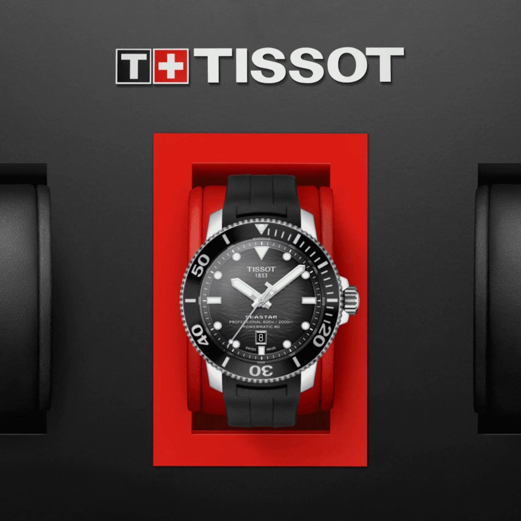 Tissot Seastar 2000 Professional Powermatic 80 Black Swiss-Made Watch