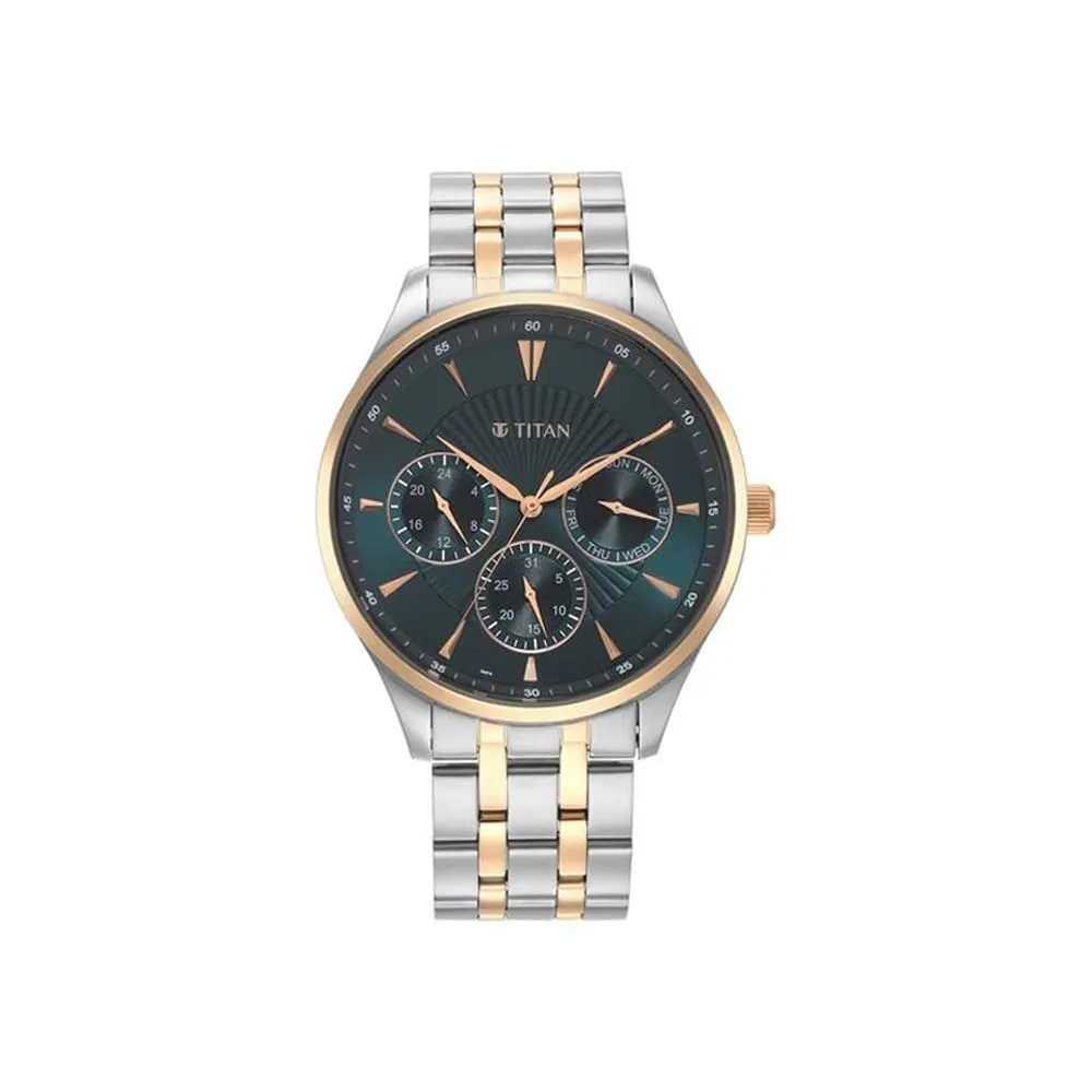 Titan Blue Dial Analog Watch for Men-NR90127KM02