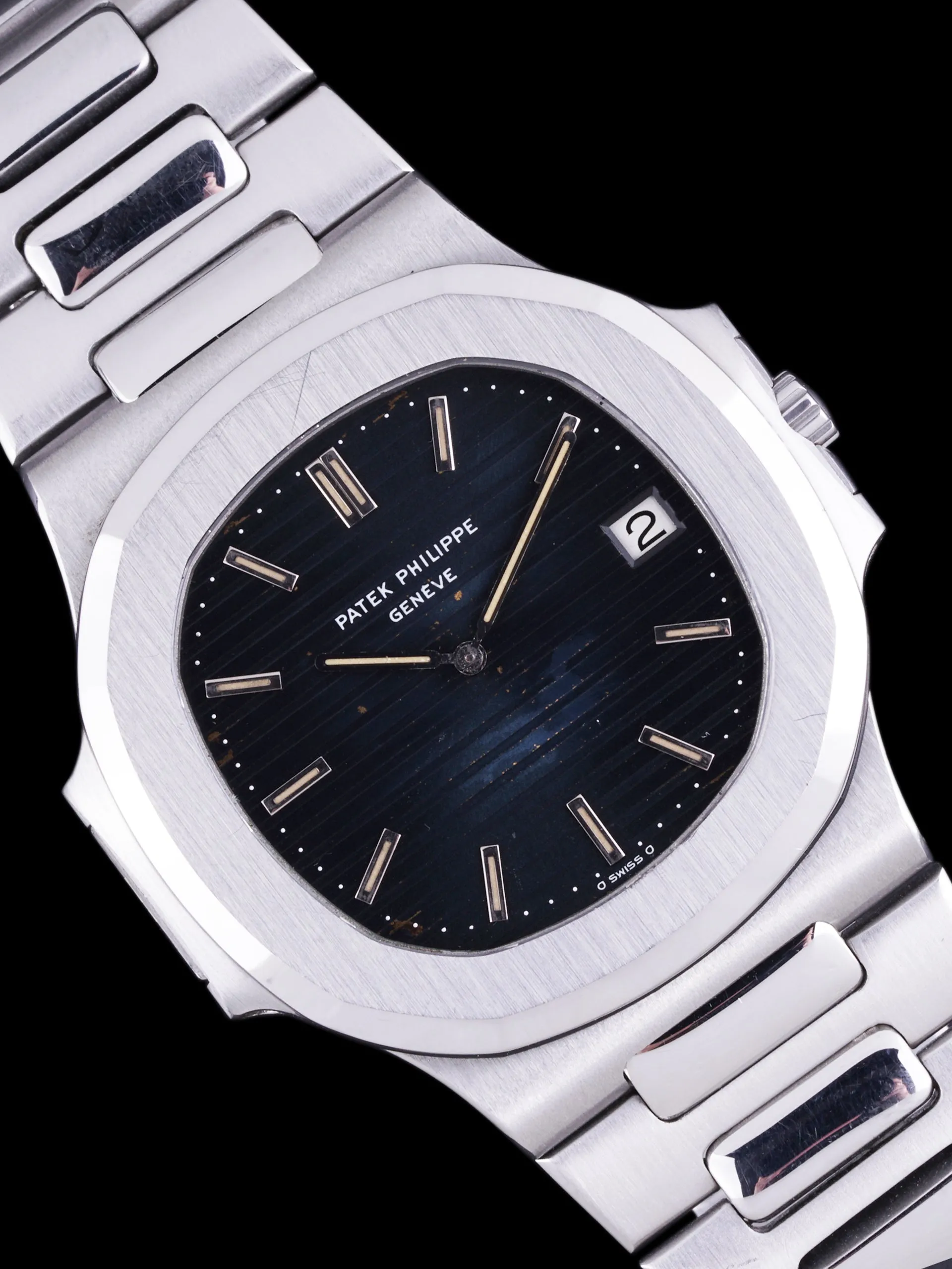 Unpolished 1977 Patek Philippe Nautilus "Jumbo" (Ref. 3700/1) W/ Cork Box & Extracts From Archive