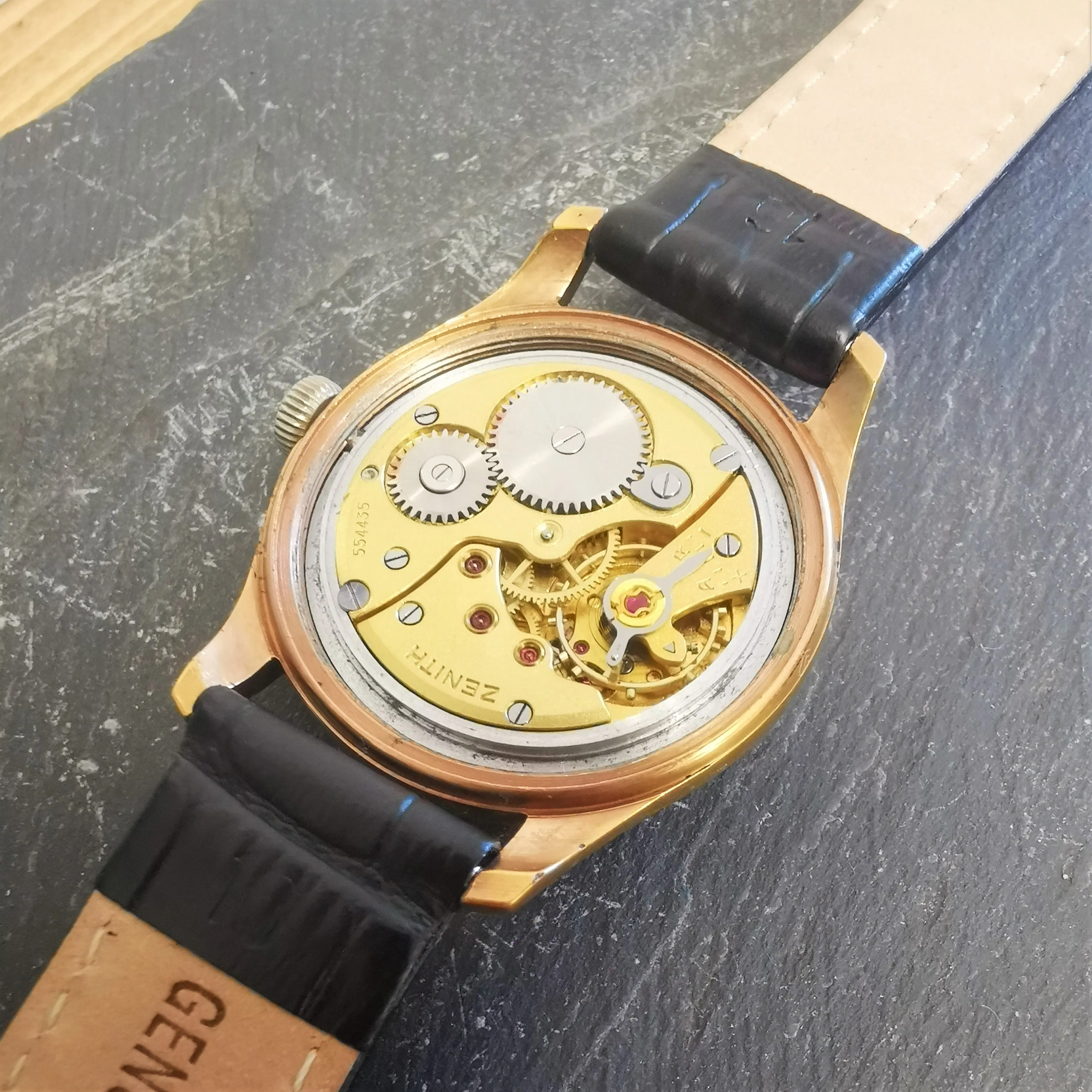 Vintage Zenith 1954 Gold Plated Mechanical Watch