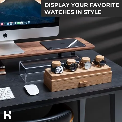 Watch Display Case Watch Holder Watch Box Organizer for Men Watch Holder