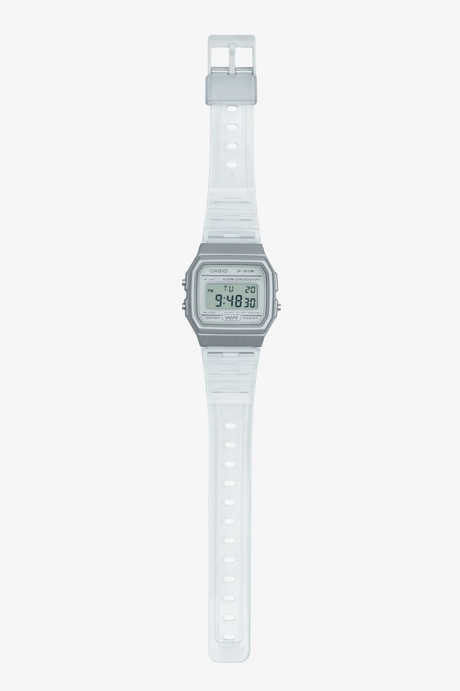 WCHD7CF - Casio Unisex Digital Clear Jelly Strap Watch