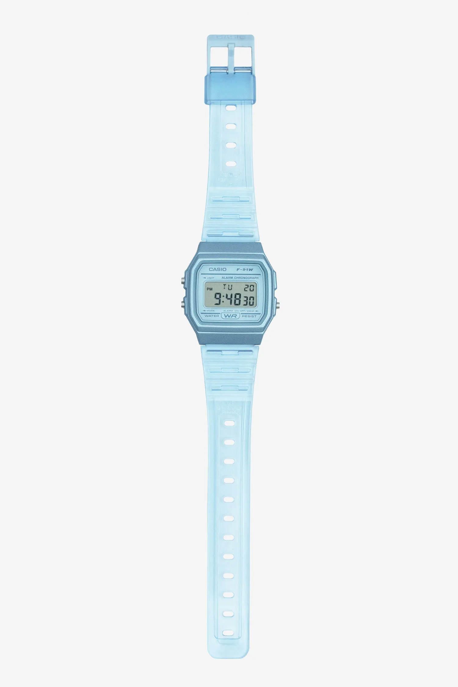 WCHD7CF - Casio Unisex Digital Clear Jelly Strap Watch