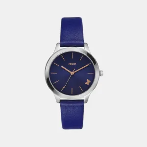 Women's Blue Analog Leather Watch TW055HL00