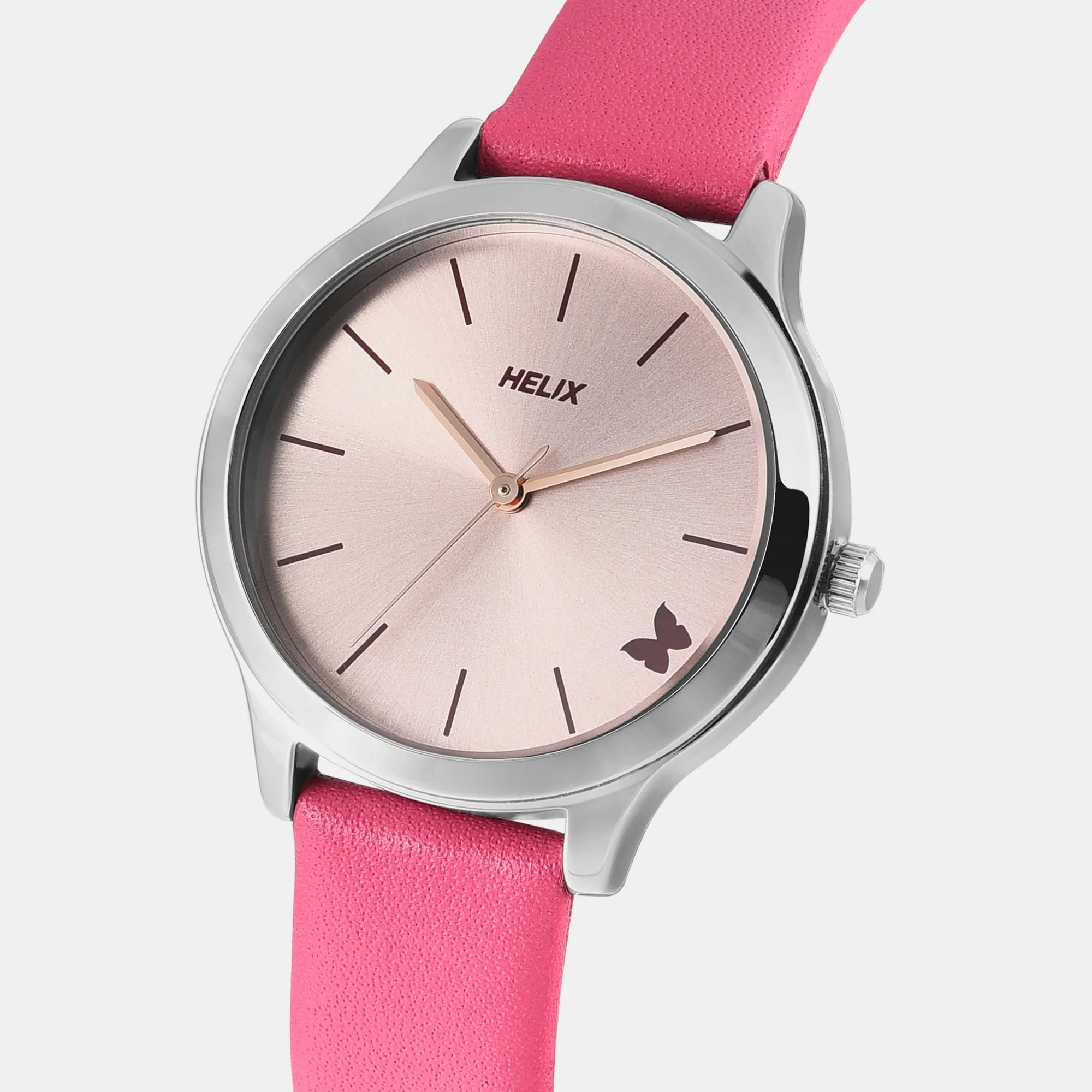 Women's Pink Analog Leather Watch TW055HL01