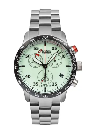 ZEPPELIN QUARTZ WATCH CHRONOGRAPH AND METAL STRAP 7298M5