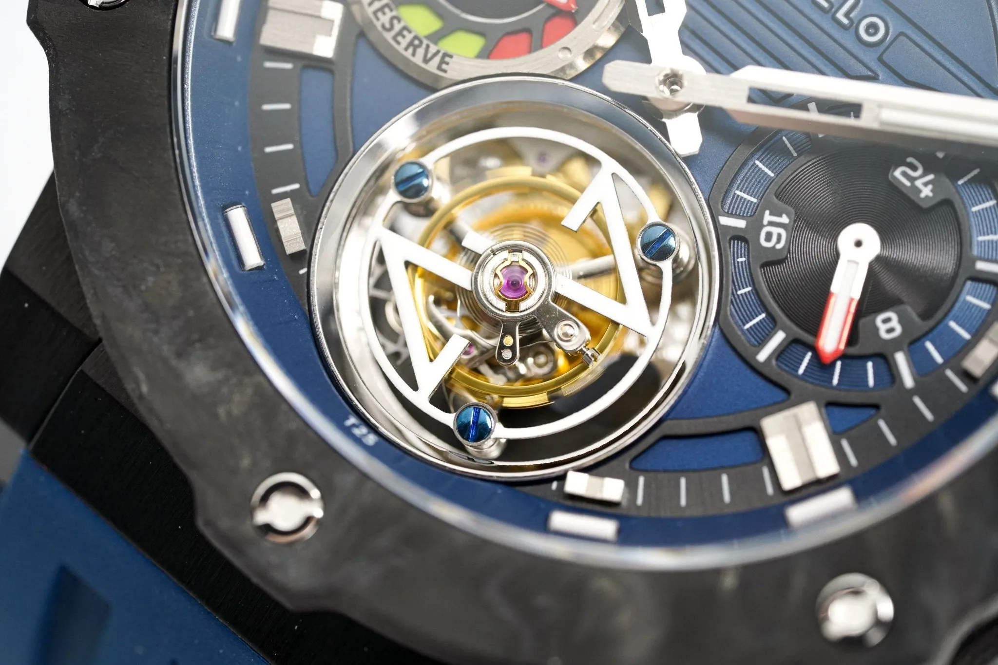 Zorbello Watch T3 Tourbillon Blue Super-Luminova® Tritium ZBAD004