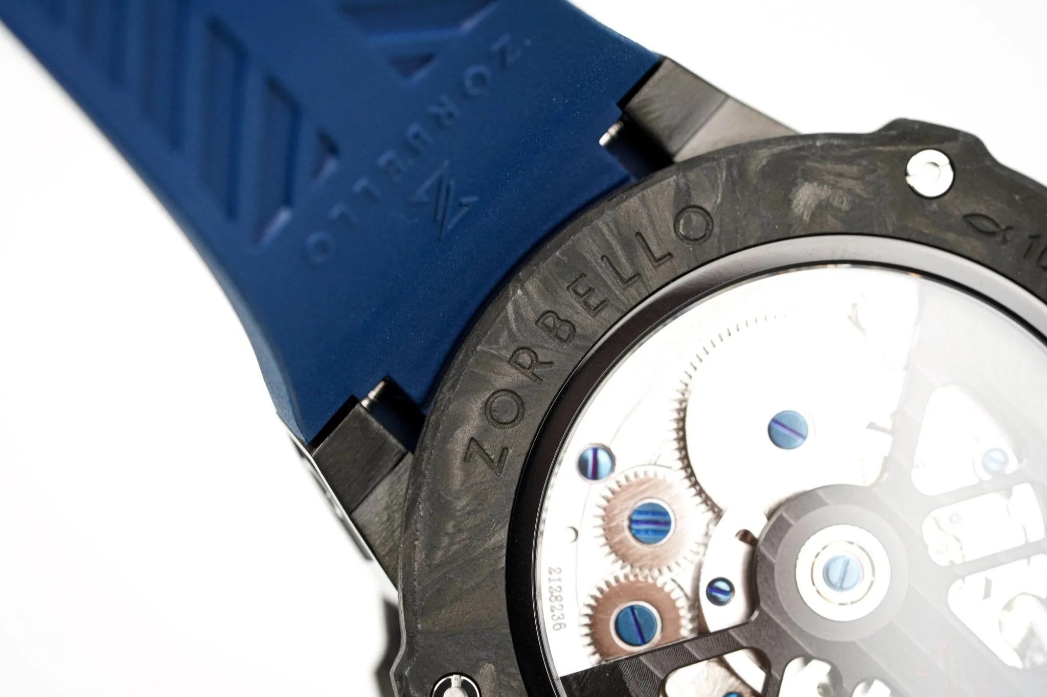 Zorbello Watch T3 Tourbillon Blue Super-Luminova® Tritium ZBAD004