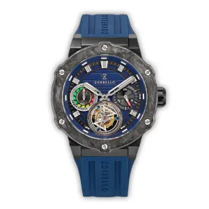 Zorbello Watch T3 Tourbillon Blue Super-Luminova® Tritium ZBAD004