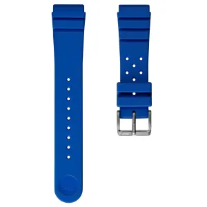 ZULUDIVER 284 Italian Rubber Dive Watch Strap - Royal Blue